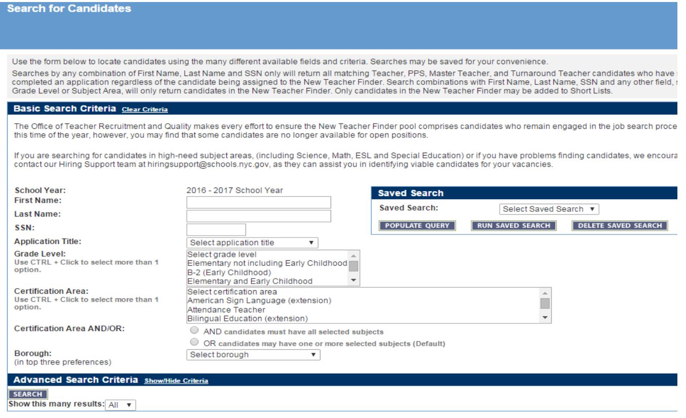 How Do I Search For Candidates On The New Teacher Finder Office Of   Capture.JPG